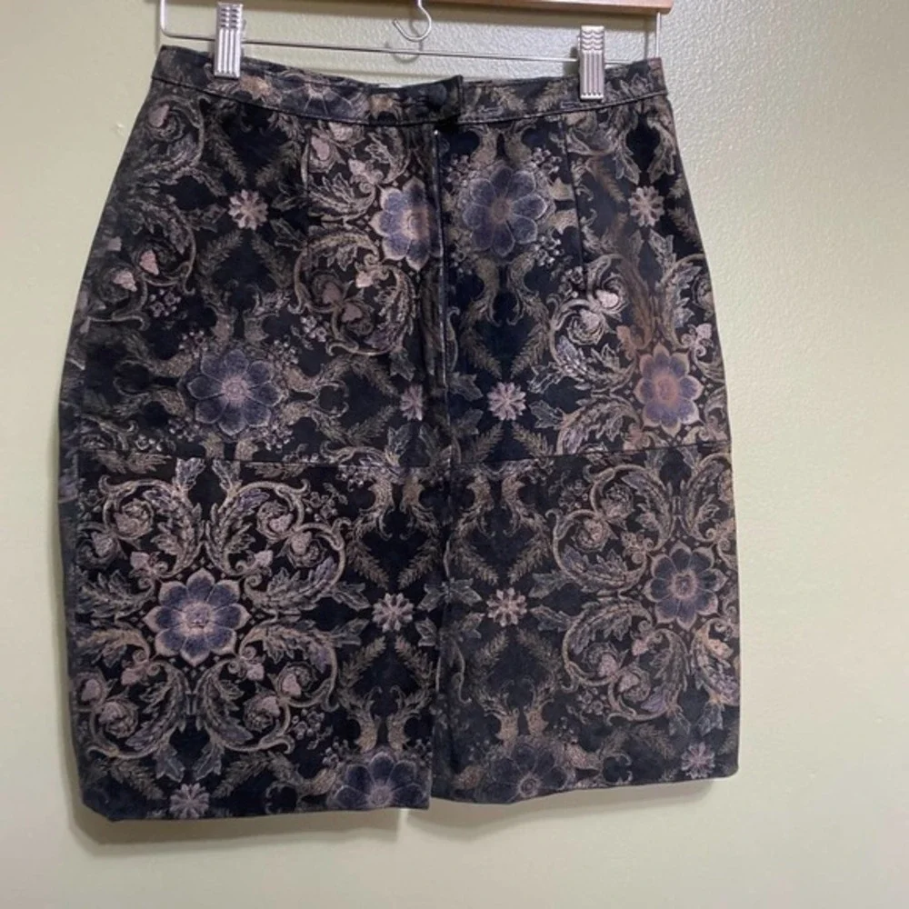 Vintage 100% Leather Styleworks‎ Skirt, Size 10